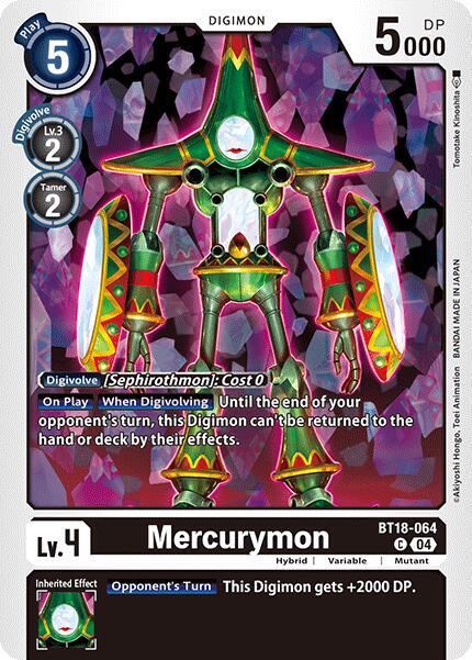 Mercurymon BT18-064 [ Inglese / Giapponese ]