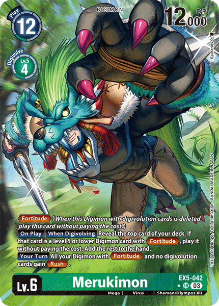 Merukimon EX5-042 [ Inglese / Giapponese ]