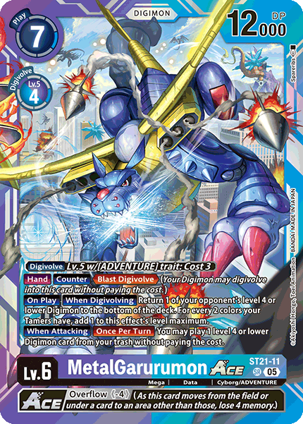 MetalGarurumon Ace ST21-11 [ Inglese / Giapponese ]