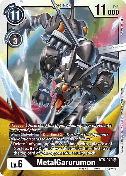 MetalGarurumon BT5-070 [ Inglese / Giapponese ]