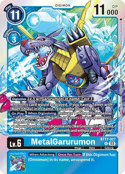 MetalGarurumon BT17-027 [ Inglese / Giapponese ]