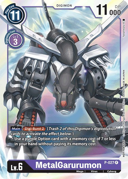 MetalGarurumon P-027 [ Inglese / Giapponese ]
