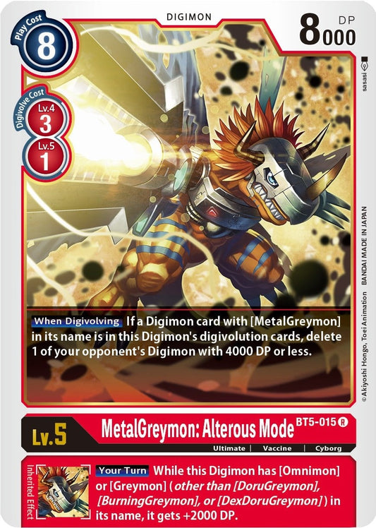 MetalGreymon : Alterous Mode BT5-015 [ Inglese / Giapponese ]