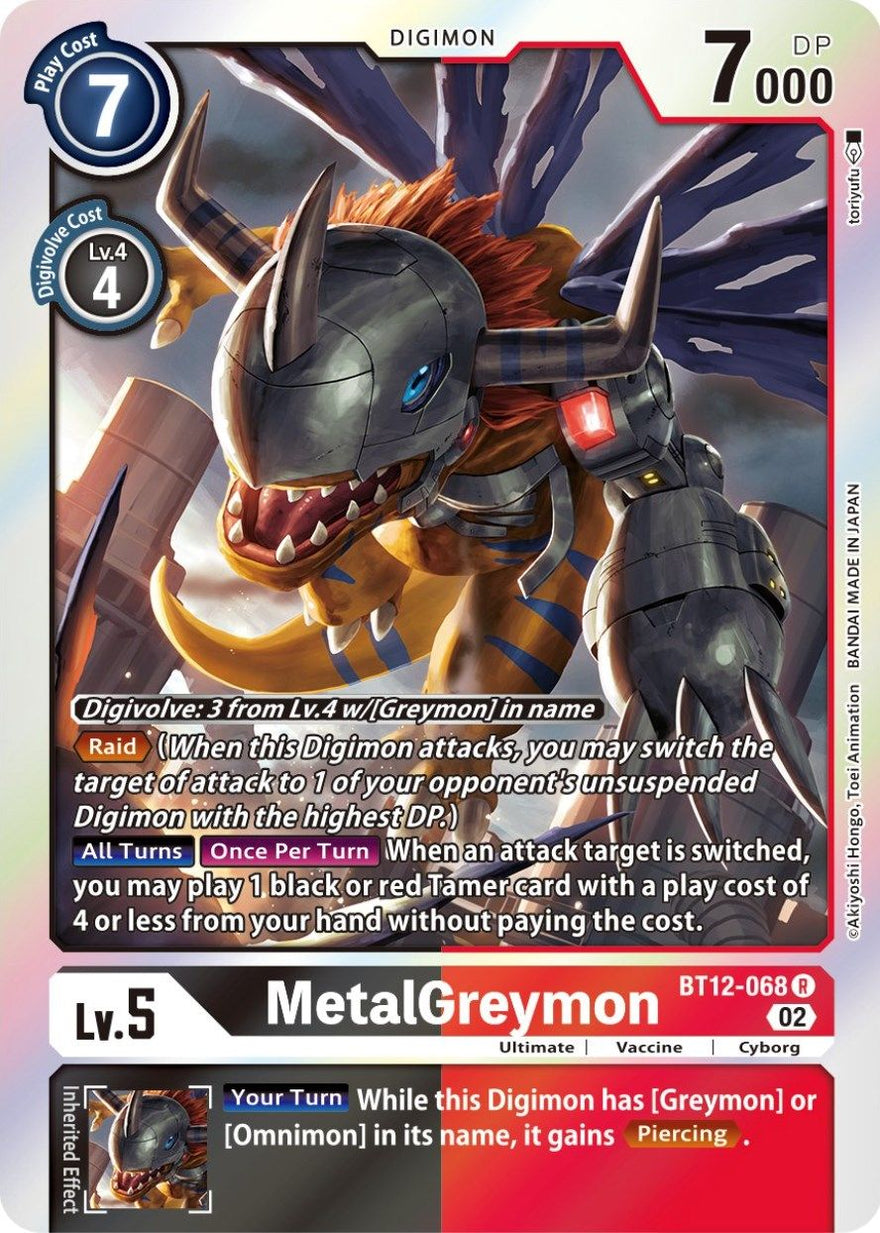 MetalGreymon BT12-068 [ Inglese / Giapponese ]