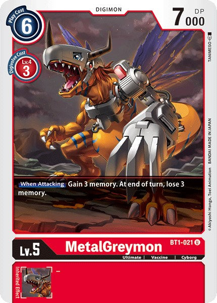 MetalGreymon BT1-021 [ Inglese / Giapponese ]