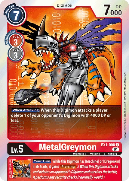 MetalGreymon EX1-008 [ Inglese / Giapponese ]