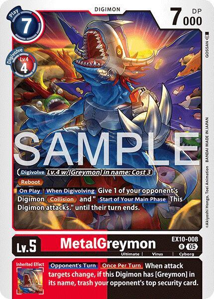 MetalGreymon EX10-008 [ Inglese / Giapponese ]
