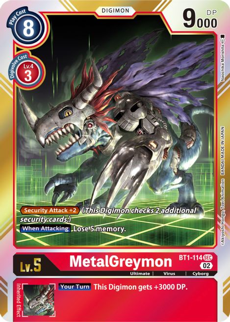 MetalGreymon BT1-114 [ Inglese / Giapponese ]
