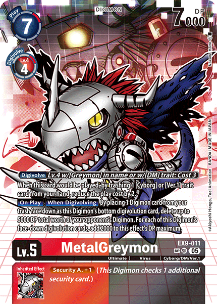 MetalGreymon EX9-011 [ Inglese / Giapponese ]