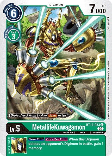 MetallifeKuwagamon BT12-053 [ Inglese / Giapponese ]
