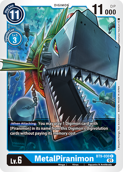 MetalPiranimon BT9-030 [ Inglese / Giapponese ]