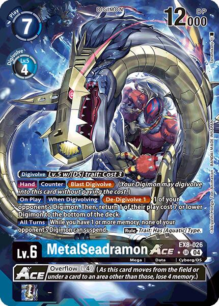 MetalSeadramon Ace EX8-026 [ Inglese / Giapponese ]