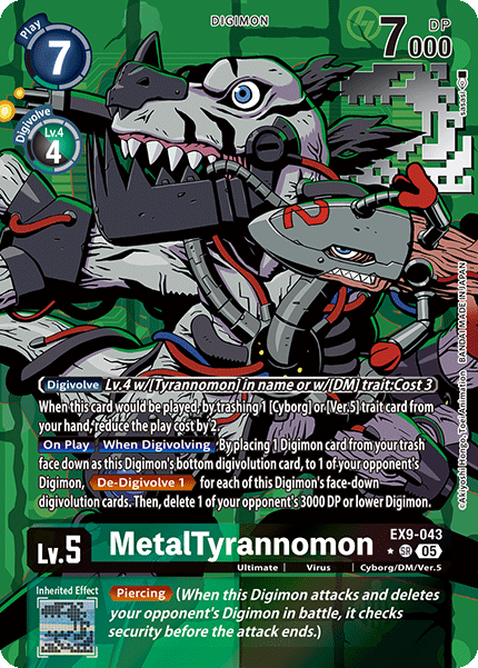MetalTyrannomon EX9-043 [ Inglese / Giapponese ]