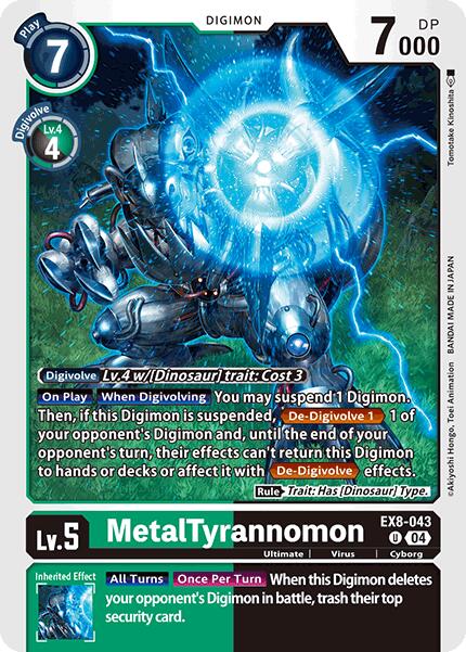 MetalTyrannomon EX8-043 [ Inglese / Giapponese ]