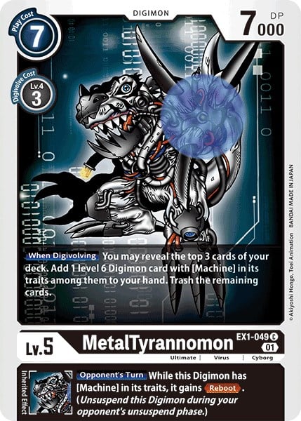 MetalTyrannomon EX1-049 [ Inglese / Giapponese ]