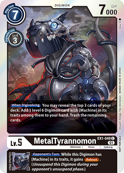 MetalTyrannomon EX1-049 [ Inglese / Giapponese ]