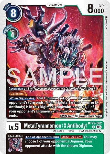 MetalTyrannomon BT22-062 [ Inglese / Giapponese ]
