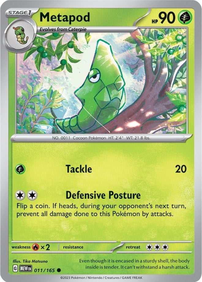 Metapod - 151 011/165 [ Italiano / Inglese ]