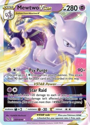 Mewtwo V ASTRO - Pokémon GO 031/078 [ Italiano / Inglese ]