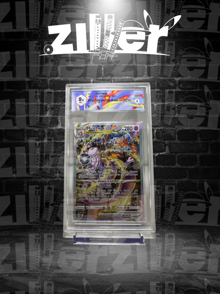 Mewtwo V ASTRO [Psy Purge | Star Raid](Ultra Rare GG44/GG70) Mewtwo VSTAR Crown Zenith GRAAD 9.5