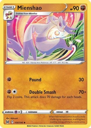 Mienshao - Origine Perduta 104/196 [ Italiano / Inglese ]