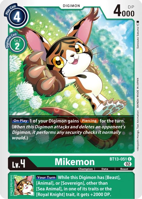 Mikemon BT13-051 [ Inglese / Giapponese ]