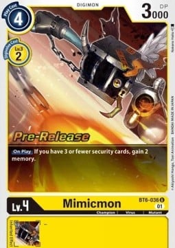 Mimicmon BT6-036 [ Inglese / Giapponese ]