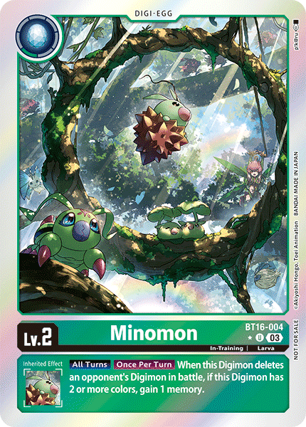 Minomon BT16-004 [ Inglese / Giapponese ]