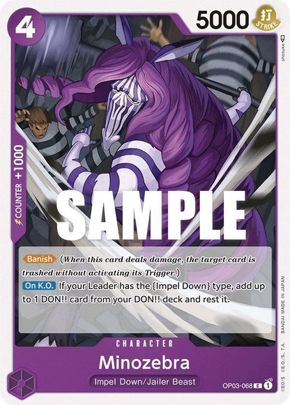 Minozebra OP03-068 [ Inglese / Giapponese / Francese / Cinese Semplificato ]