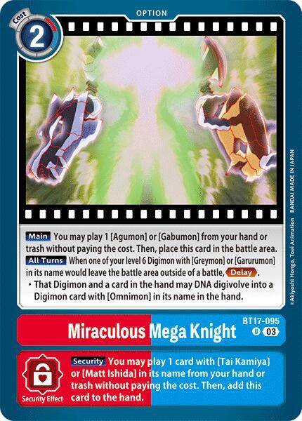 Miraculous Mega Knight BT17-095 [ Inglese / Giapponese ]
