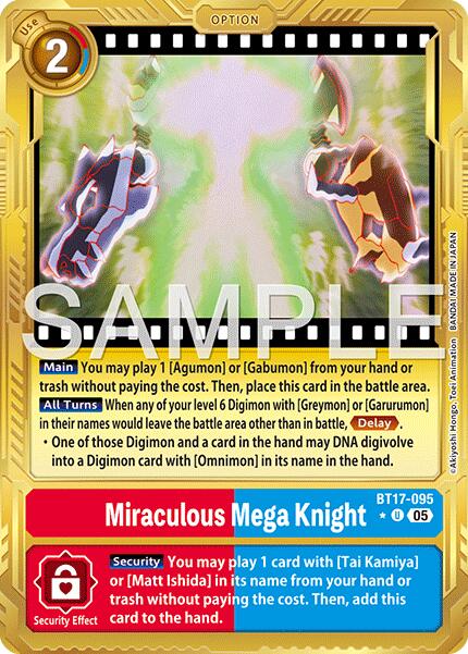 Miraculous Mega Knight BT17-095 [ Inglese / Giapponese ]