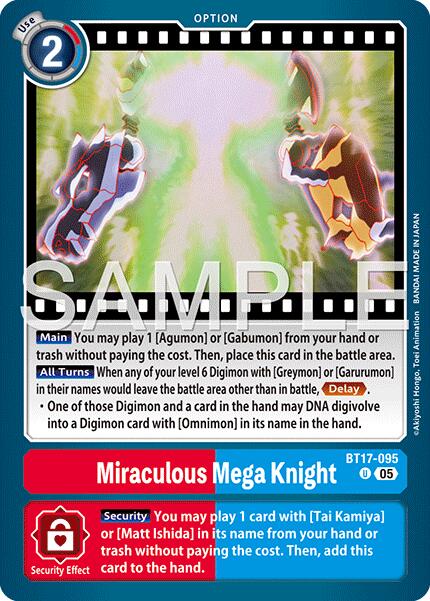 Miraculous Mega Knight BT17-095 [ Inglese / Giapponese ]
