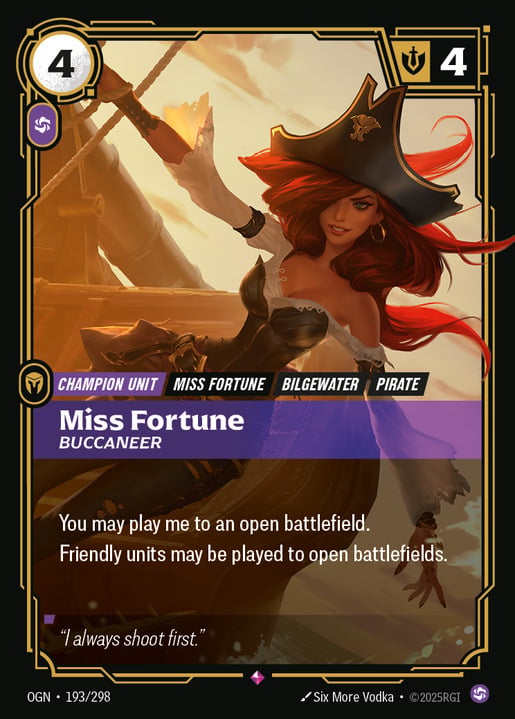 Miss Fortune - Buccaneer (Champion Prize) [ Inglese / Cinese Semplificato ]