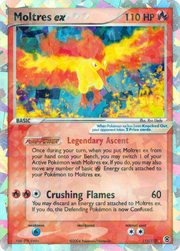 Moltres ex - EX RossoFuoco e VerdeFoglia 115/112 [ Italiano / Inglese ]