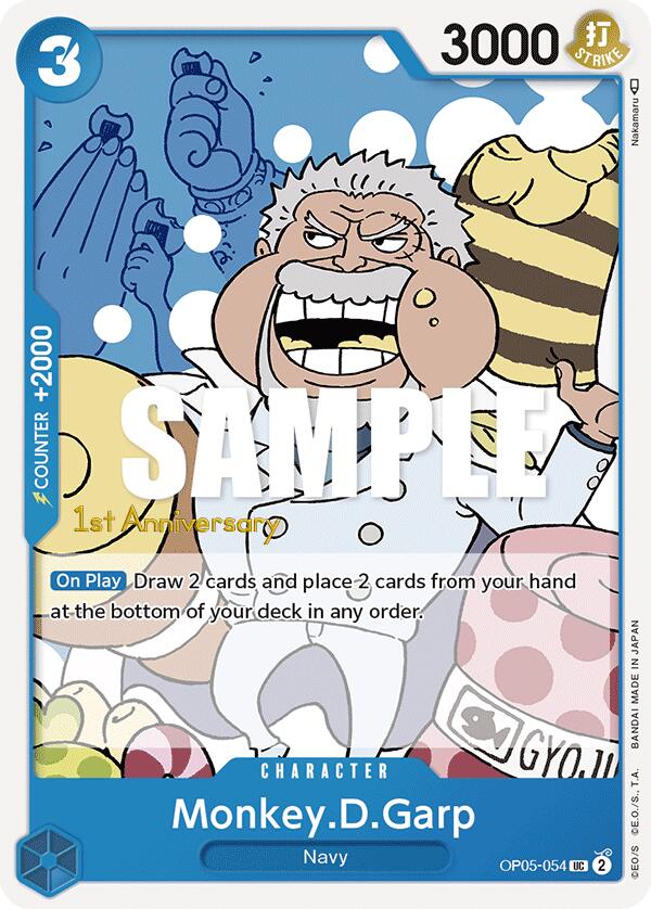 Monkey D Garp OP05-054 [ Inglese / Giapponese / Francese / Cinese Semplificato ]