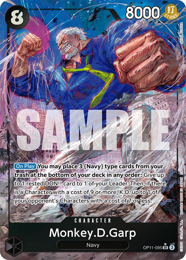 Monkey D Garp OP11-095 [ Inglese / Giapponese / Francese / Cinese Semplificato ]