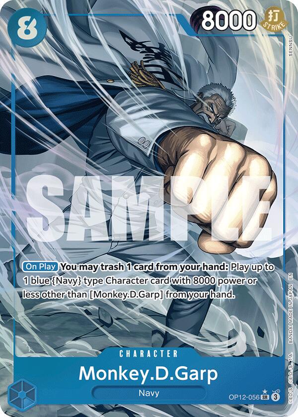 Monkey. D. Garp OP12-056 [ Inglese / Giapponese / Francese / Cinese Semplificato ]