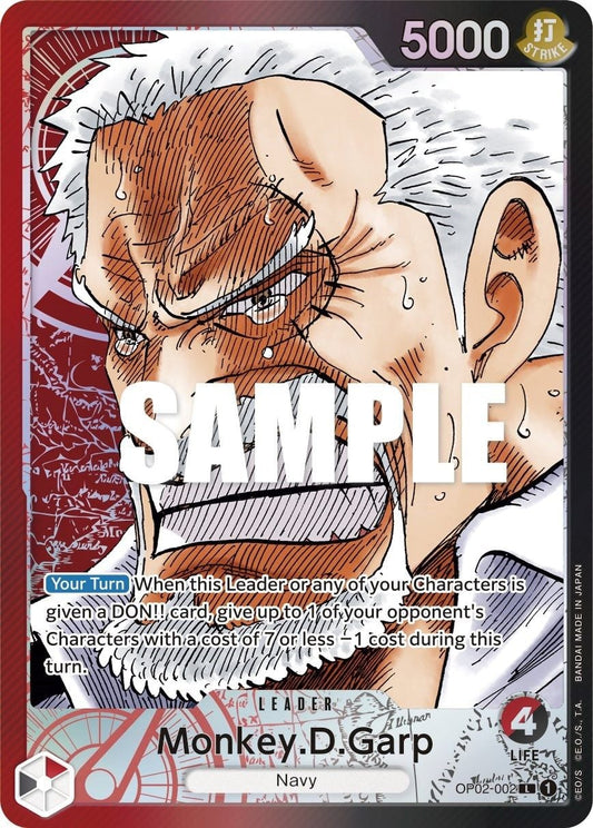 Monkey D Garp OP02-002 [ Inglese / Giapponese / Francese / Cinese Semplificato ]