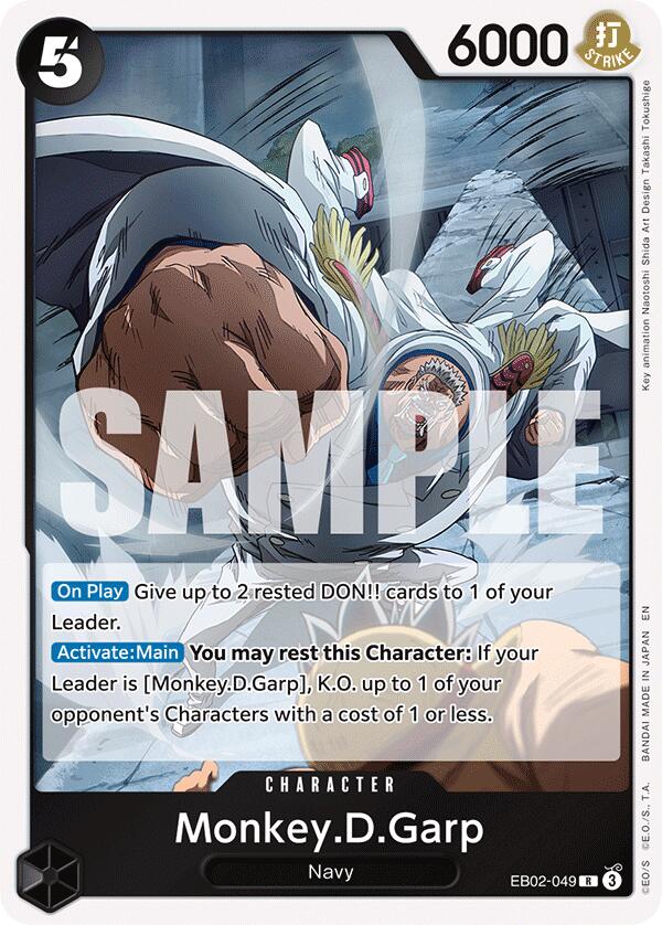 Monkey D Garp EB02-049 [ Inglese / Giapponese / Francese / Cinese Semplificato ]
