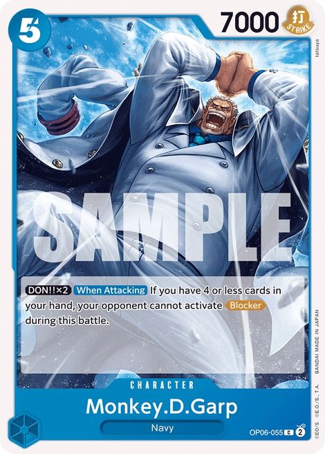 Monkey. D. Garp OP06-055 [ Inglese / Giapponese / Francese / Cinese Semplificato ]
