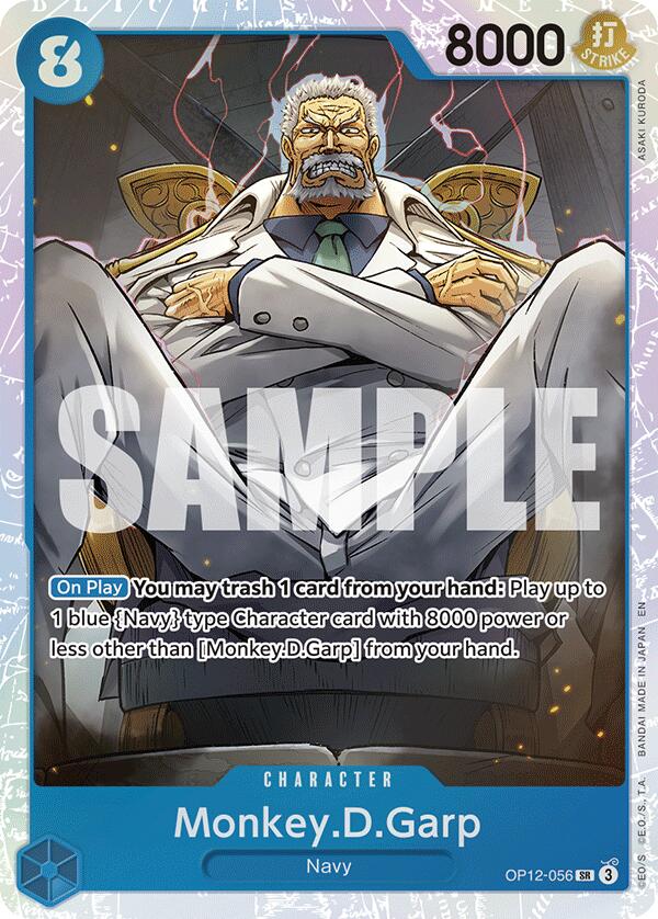 Monkey. D. Garp OP12-056 [ Inglese / Giapponese / Francese / Cinese Semplificato ]