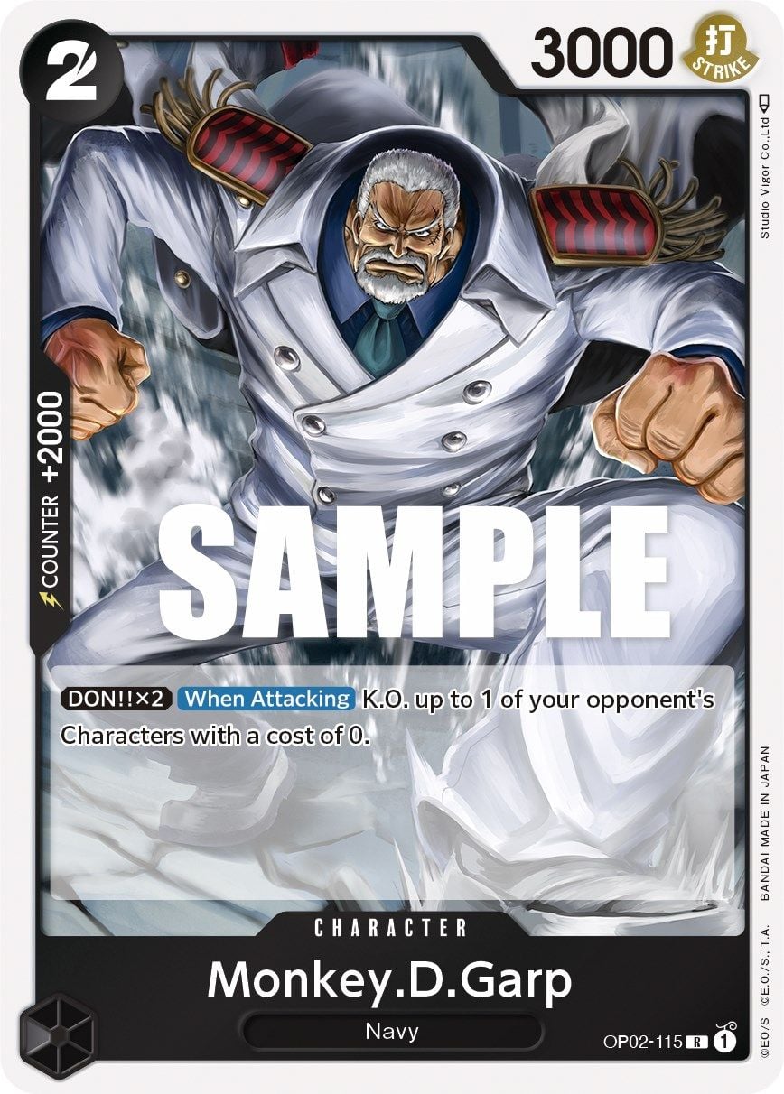 Monkey. D. Garp OP02-115 [ Inglese / Giapponese / Francese / Cinese Semplificato ]
