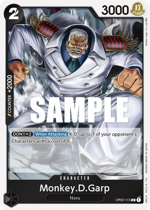 Monkey. D. Garp OP02-115 [ Inglese / Giapponese / Francese / Cinese Semplificato ]