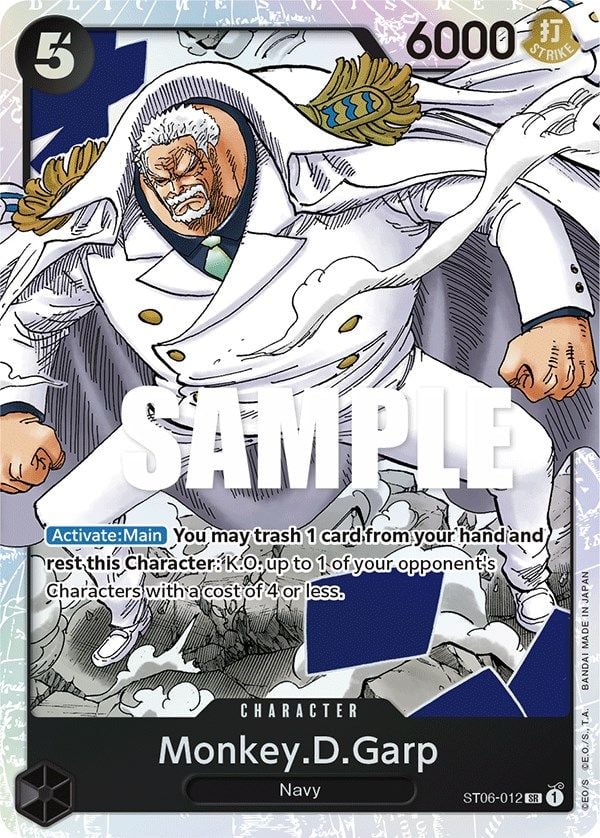 Monkey D Garp ST06-012 [ Inglese / Giapponese / Francese / Cinese Semplificato ]