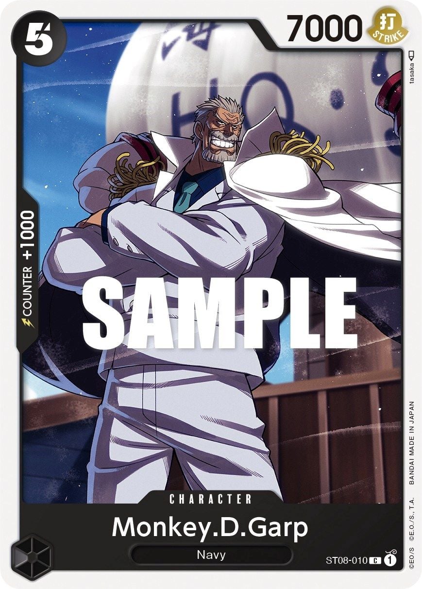 Monkey D Garp ST08-010 [ Inglese / Giapponese / Francese / Cinese Semplificato ]