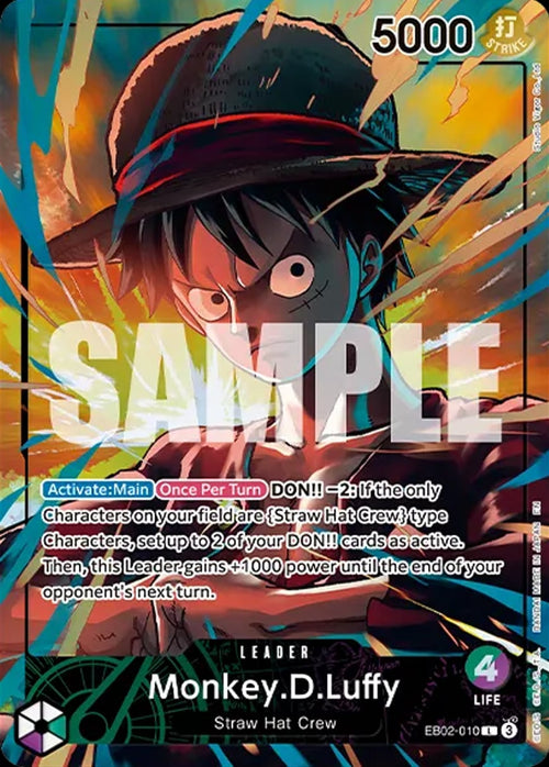 Monkey. D. Luffy EB02-010 [ Inglese / Giapponese / Francese / Cinese Semplificato ]