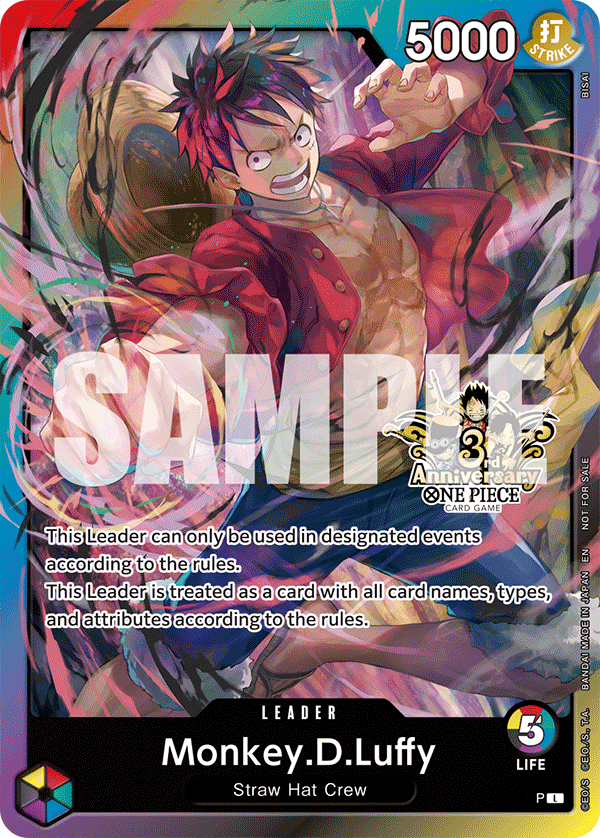 Monkey D Luffy 000 TOURNAMENT PACK-000 [ Inglese / Giapponese / Francese / Cinese Semplificato ]