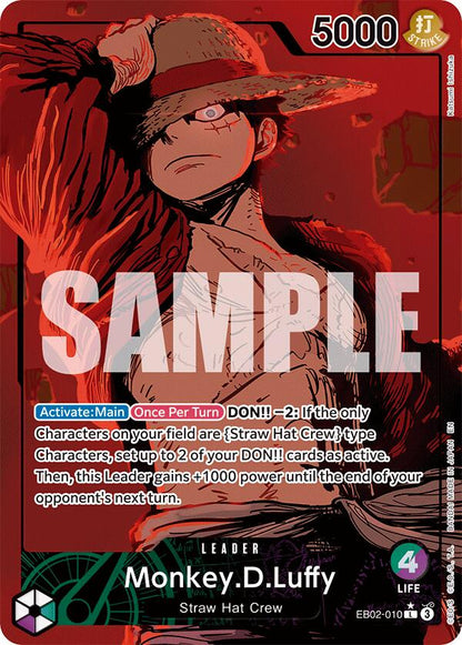 Monkey D Luffy EB02-010 [ Inglese / Giapponese / Francese / Cinese Semplificato ]