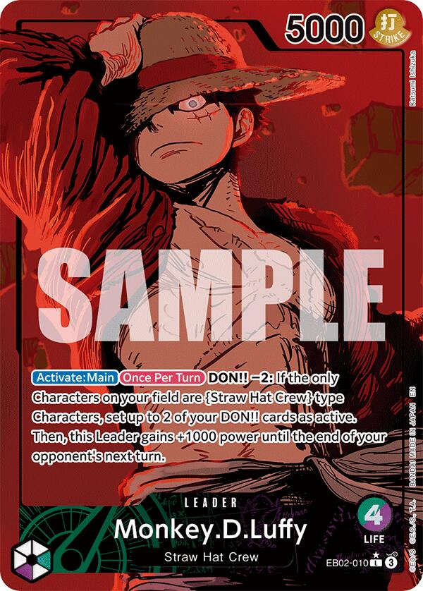 Monkey D Luffy EB02-010 [ Inglese / Giapponese / Francese / Cinese Semplificato ]