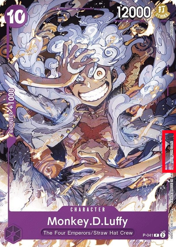 Monkey D Luffy P-041 [ Inglese / Giapponese ]